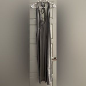 Halter Jumpsuit Grey